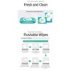 Epielle Personal Cleansing Wipes with Natural Ingredients - Flushable Wipes