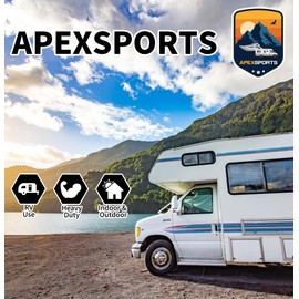ApexSports 36’100% Copper Extension Cord: RV 30A TT-30P to L5-30R with Easy Handle, LED Power Indicator and Cord Organizer: R4SEXL-009S1