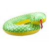 Vibrant Green Snake Swim Ring - 90cm x 80cm (1 Pc.) - Inflatable Pool Float with Cool Serpent Design - Perfect for Summer Fun & Games - Includes Repair Kit