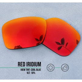 Well-aimed Replacement Lenses Compatible with Maui Jim Makaha MJ405 Sunglasses - Red Iridium Polarized