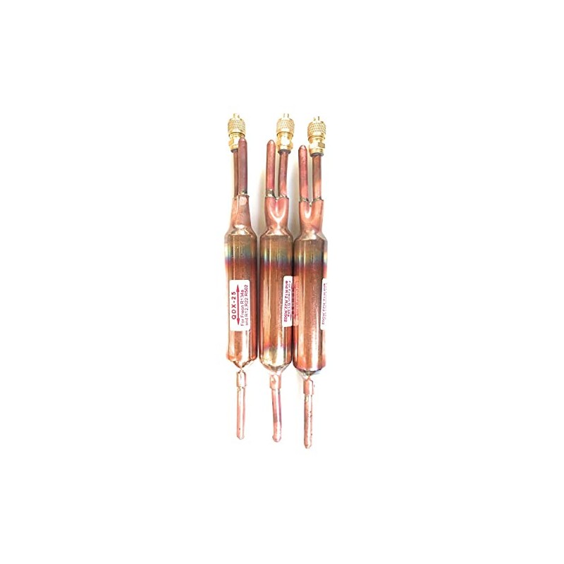 3PC FILTER DRIER REFRIGERANT LIQUID LINE WITH CHARGING VALVE 1/4