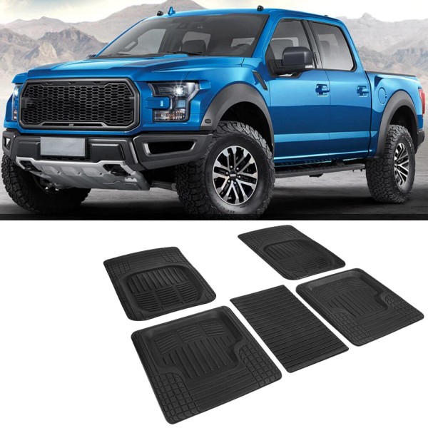 DREAMIZER Sedan Car Heavy Duty Mats Liners Rubber Floor Mats