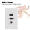 Multimedia Wall Plates Socket Panel, Composite HDMI VGA DC 3.5mm