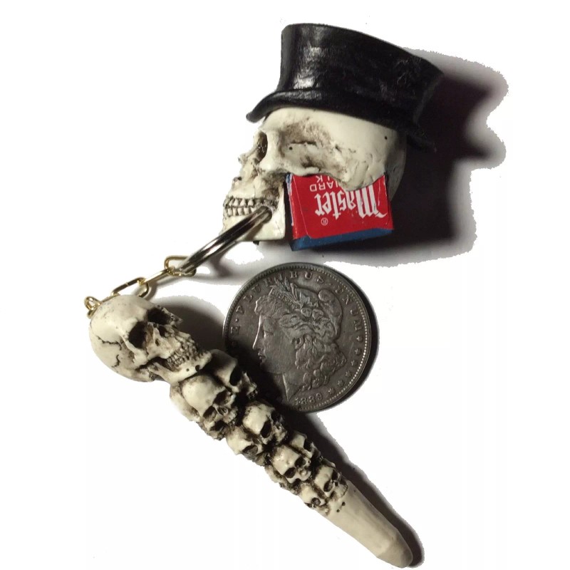 BawdyPartz Top Hat Skull Pool Billiards Cue Pocket Chalker Holder