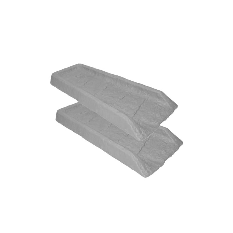 EMSCO Group 2101-2 Gutter, 2 pk Downspout Rain Splash Block-Granite,