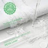 Dynamene Extra Long Shower Curtain and Liner Set - 84