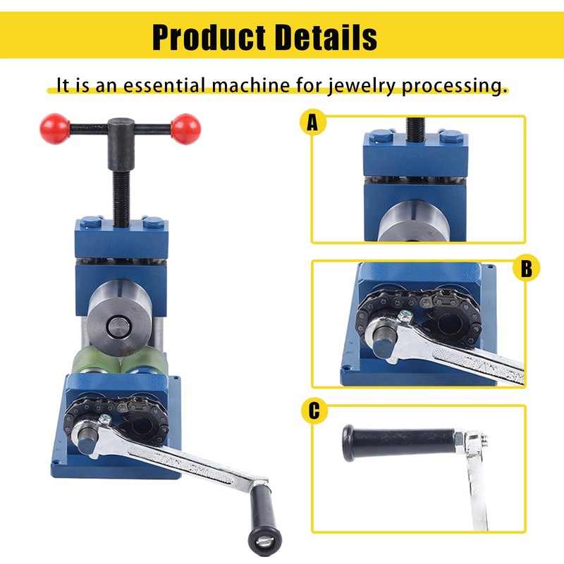 LIAPDG Jewelry Bending Machine, Adjustable Ring Bending Tool Manual Spoon