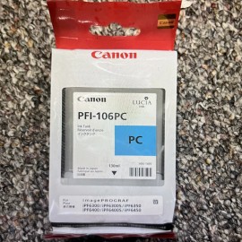 GENUINE CANON PFI 106PC PHOTO CYAN ink tank Exp 10/22