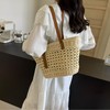 Magno Women's Grass Knitting Tote Bag Straw Bag Shoulder Tote