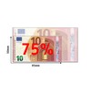 Cashbricks, 100 x €10 toy banknotes, reduced size to 75%.