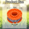Tyrzol 4 Pack Strimmer Spool Compatible with Mac Allister MGTP18Li