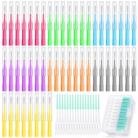 Zopeal 250 Pieces Braces Flossers Interdental Brush for Cleaner Tooth Toothpick Dental Teeth Flossing Picks Head Oral Dental Hygiene Cleaning Tool Soft Cleaners(Cute Color)
