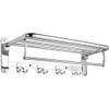 HOONEX Foldable Towel Rack for Bathroom Wall Mounted, 24 Inch