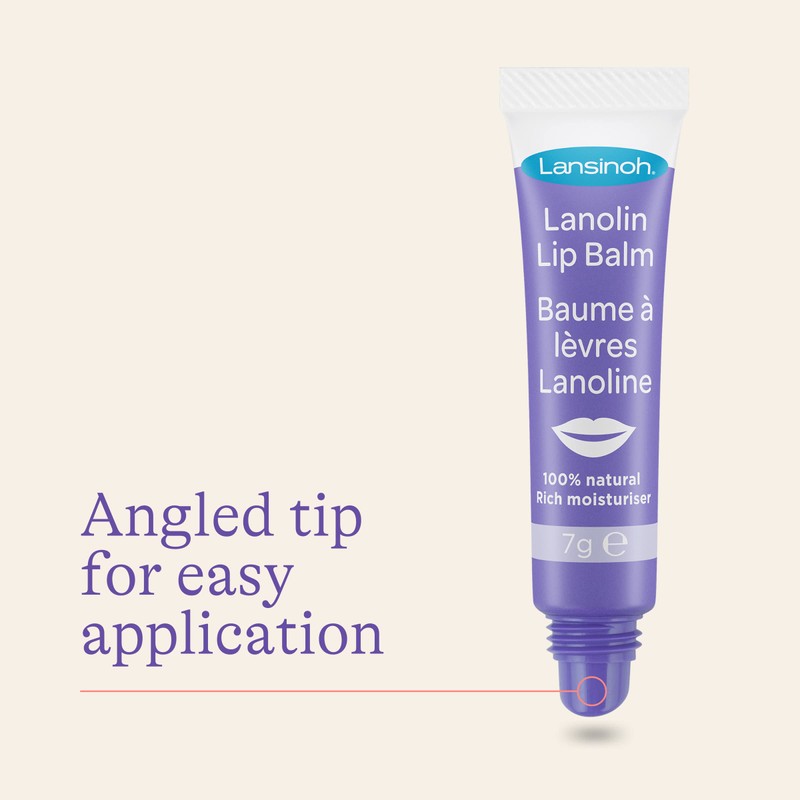 Lansinoh Lanolin Lip Balm - Soothes and Protects Dry &