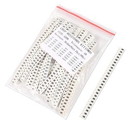 Kit de resistencia SMD 1206 SMD de 900 unidades, 36 valores, resistencias de chip SMD de 1/4 W para bricolaje y experimentos (36 valores x 25 unidades, 1 a 10 m ohm)
