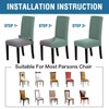 H.VERSAILTEX Stretch Dining Chair Covers Set of 2 Chair Covers