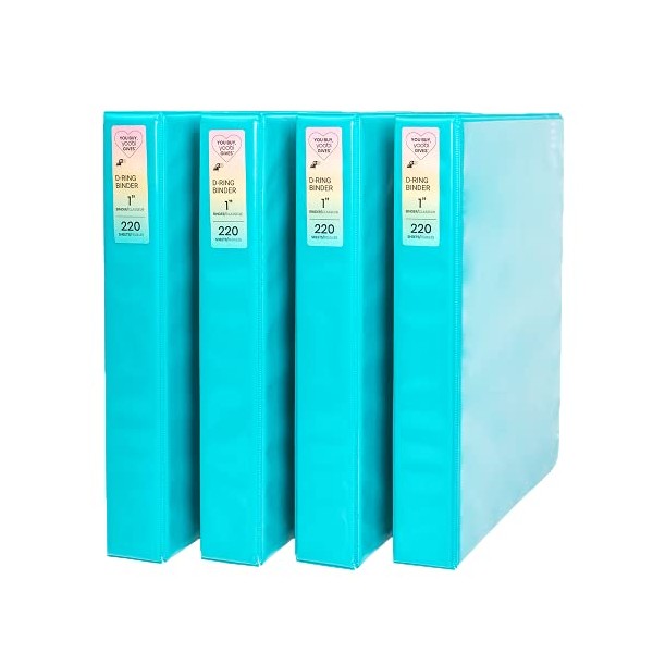 Yoobi | 3-Ring Binders | 1 Inch D-Ring | PVC