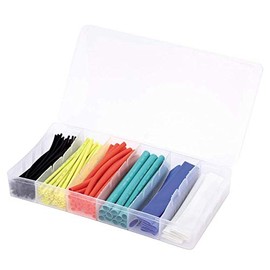 MC Power Heat Shrink Tubing Set, 100 Pieces, Colourful, in Assortment Box, Practical Cable Protection & Insulation for Electronics and Workshop