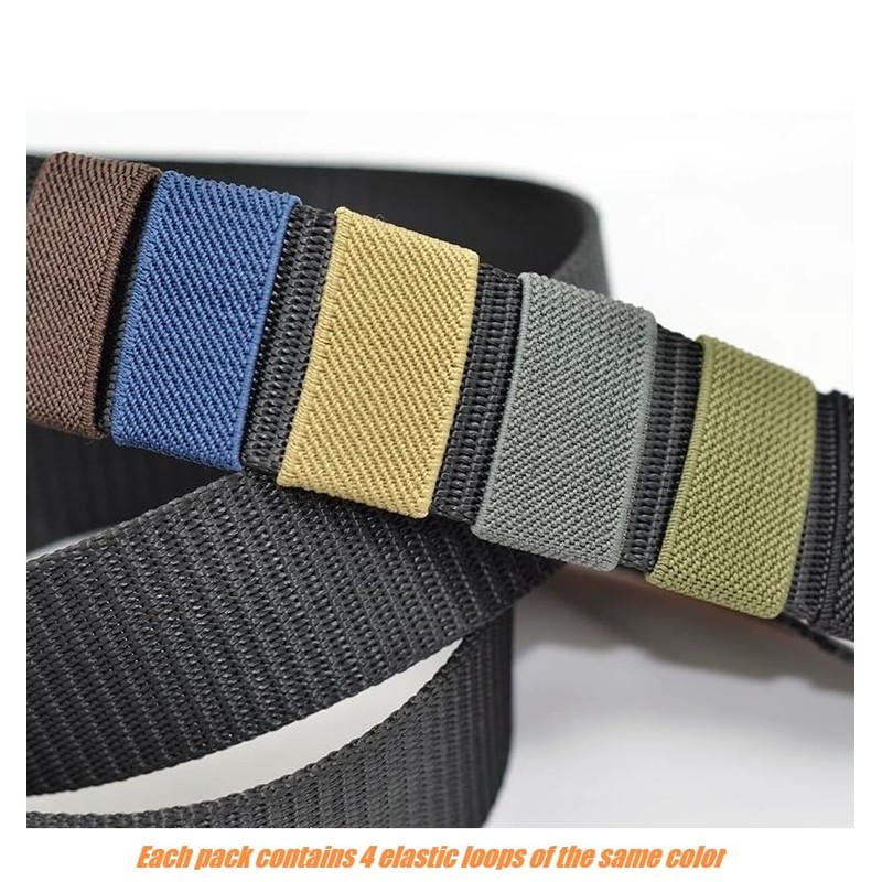 TACNEX Elastic Belt/Strap Keepers Organizers Web Canvas Nylon Belt Loop
