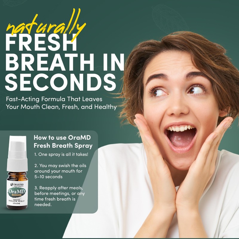 OraMD Fresh Breath Spray for Gum Health - 3-Pack, Bad