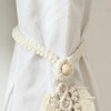 2Pcs Soft Rope Tassel Curtain Pull Backs Fashionable Hand Knitting