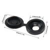 150pcs Plastic Hinged Screw Cover Caps, Black Screw Snap Covers