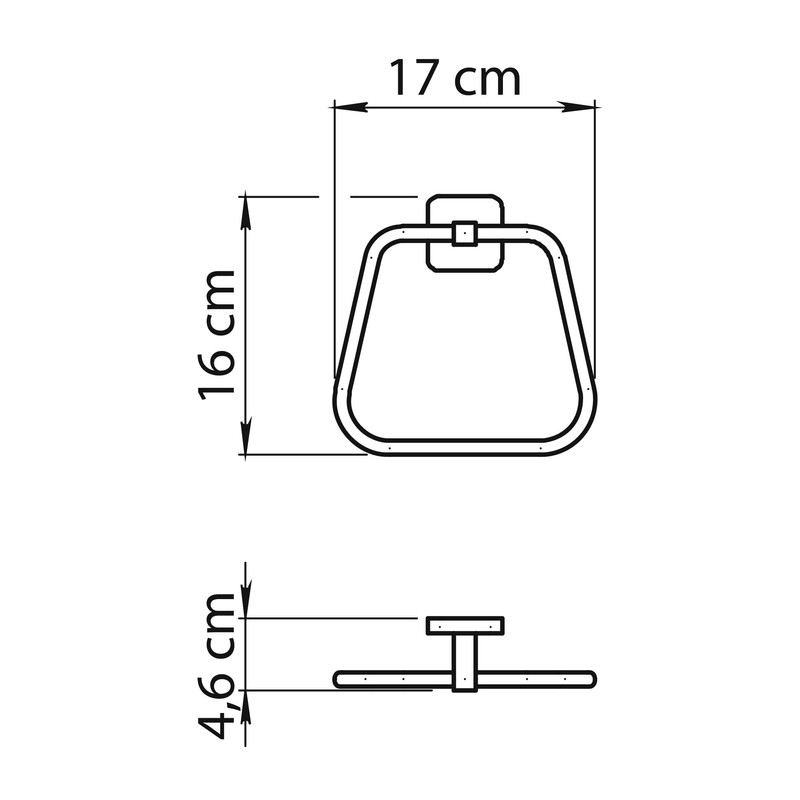 Gedy Tonga Towel Rail Chrome