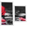 5Pcs Wall Art Painting Set Romantic Red Rose Frameless Painting