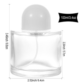 YWG Stone 100ml/3.4oz Vintage Perfume Bottles 2 Packs Glass Cologne Refillable Perfume Bottle Atomizer Travel Empty Clear Perfume Spray Bottle Essential Oil Container Sprayer Cologne Atomizer for Men
