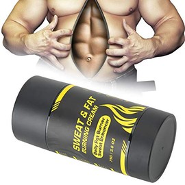75g Crema adelgazante termogénica, quemador de grasa adelgazante, vientre plano abdominal, caderas, piernas, brazos, celulitis, reafirmante, drenante, anticelulítico, para hombres y mujeres(Negro)