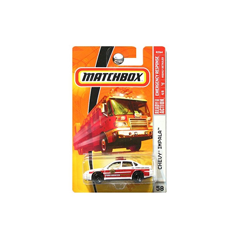 Matchbox 2009 Fire Rescue Chevy Impala # 58, Emergency Response,