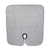 Hair Cut Cape Striped Polyester Waterproof Smooth Surface Neckline Adjustable