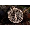 Windalf DAIMHIN Jewellery Pendant 2.8 cm Celtic Beech Bronze, Fabric