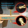 Yuentoen Sawtooth Drill, Titanium Coated HSS Milling Drill Set, Milling