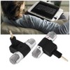 Mini micrófono estéreo para teléfono inteligente, conector jack de 3,5