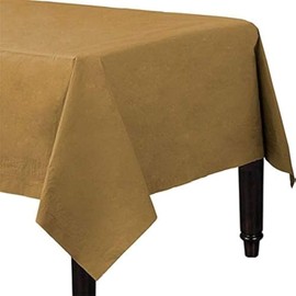 FANCYDRESSCOZ Paper Table Cover Recyclable Eco Friendly Paper Tablecover Disposable Tablecloth BIRTHDAY WEDDING CORONATION FESTIVAL (GOLD), Medium (00125)