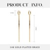 TONTMY STUDIOS Gold Chain Earrings for Women
