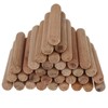 Nihfien 100 Pcs 3/8"x2" (10x50 mm) Wooden Dowel Pins, Straight