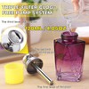 Noverlife 4Oz / 120ml Glass Acetone Pump Dispenser with Cover,