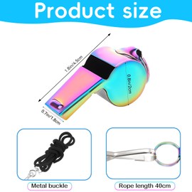 WANTUSHUI Pack of 2 Sports Whistles, Referee Whistle, Football Trainer Whistle, Children's Whistle, Whistle, Sports Loud Emergency, Schiri Whistle, Sports Whistle