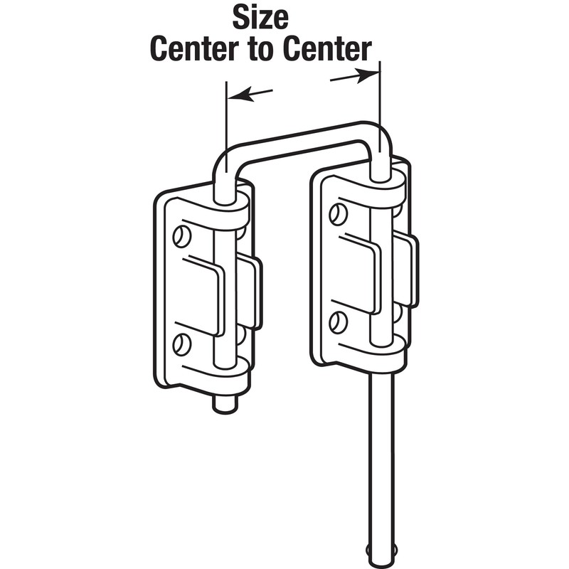 Prime-Line U 9846 Patio Sliding Door Loop Lock, 1-1/8 In.
