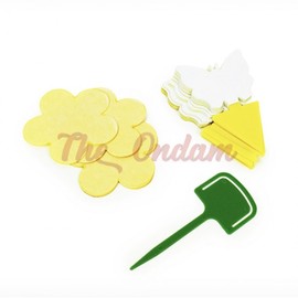 The Ondam Sticky Fruit Fly Trap Fly Sticky Fruit Fly Trap Fly Stick Fruit Fly Trap Fruit fly sticky trap butterfly 10P 3ea
