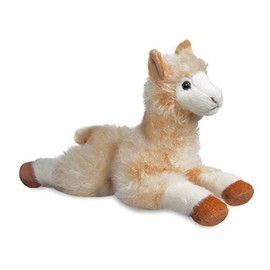 Aurora, 60934, Flopsie Alfie Alpaka, 30,5 cm, Plüschtier, braun und weiß