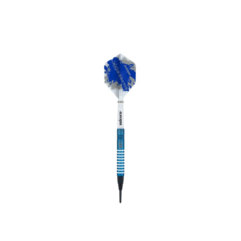 Unicorn Soft Tip Darts Set | Gary Anderson Blue Silver
