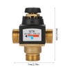 Yunxwd 3-Way Thermostat Mixing Valve, DN20 Male Thread Brass Thermostatic