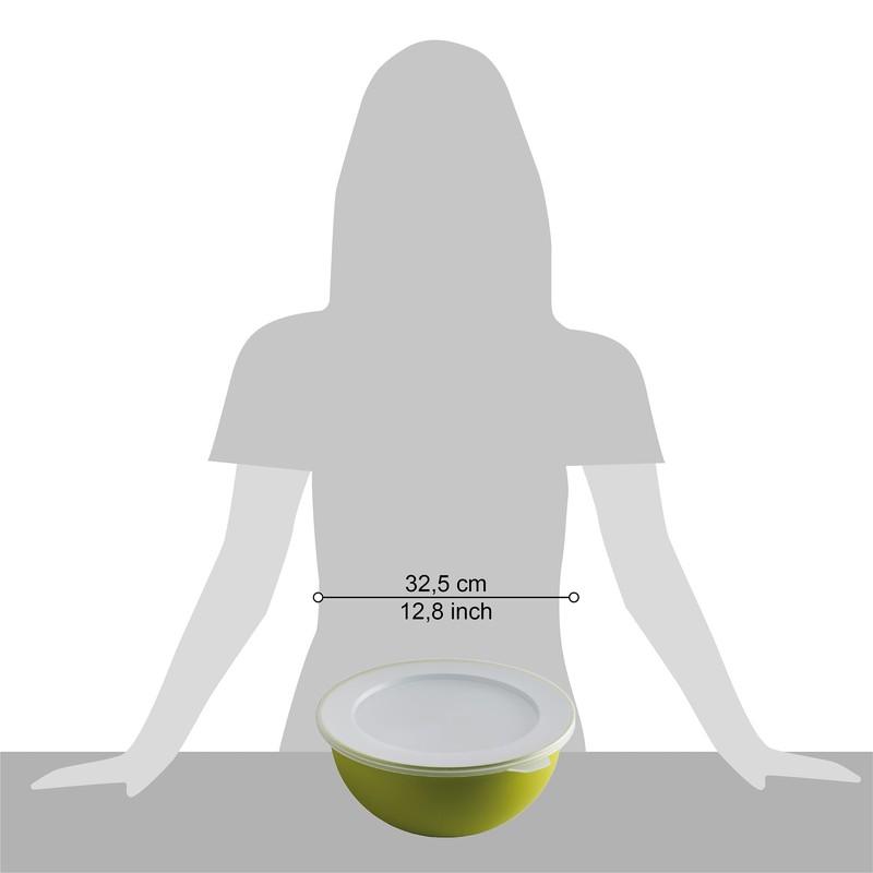 Omada Design Set of 3 Salad Bowls with Lids (0.5
