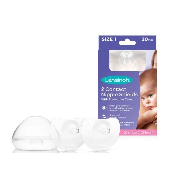 Lansinoh Contact Nipple Shields 20mm, 2pcs