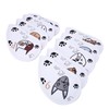 9PCS PU Leather Embroidery Waterproof Golf Putter Head Cover Iron