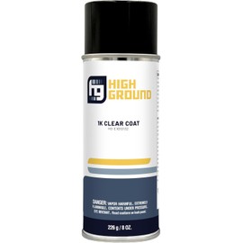 HIGH GROUND 1K Clear Coat Automotive Aerosol Can 8 oz