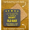 Grumpy Old Man Novelty Coaster - Fun Message and Design